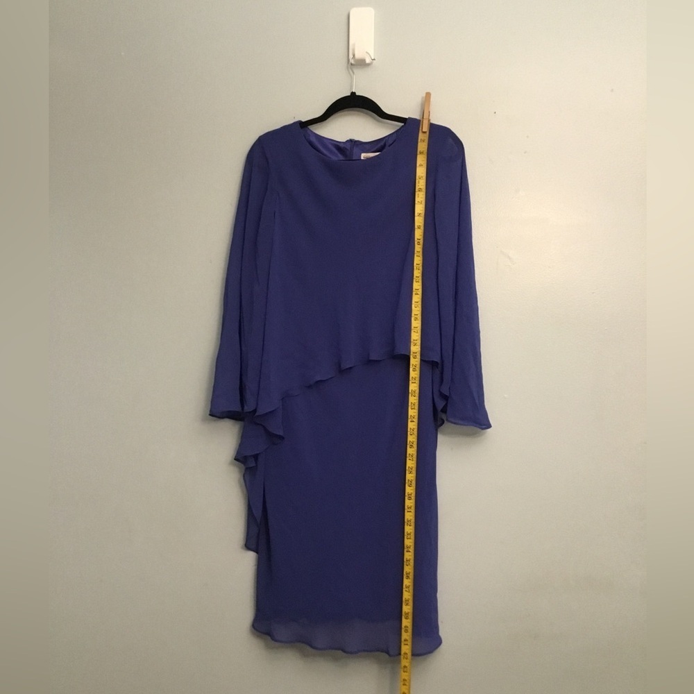 Coldwater Creek Royal Blue Long Sleeve Dress